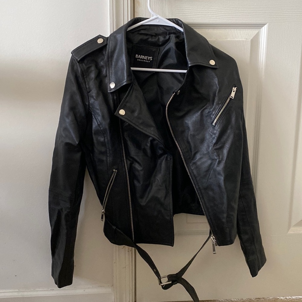 {Barney’s } REAL leather jacket
